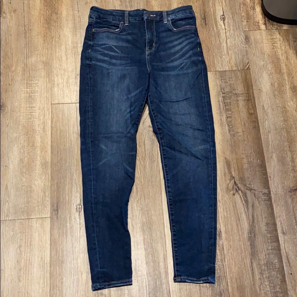 American Eagle High Rise Curvy Jegging Size 10 Dark Wash